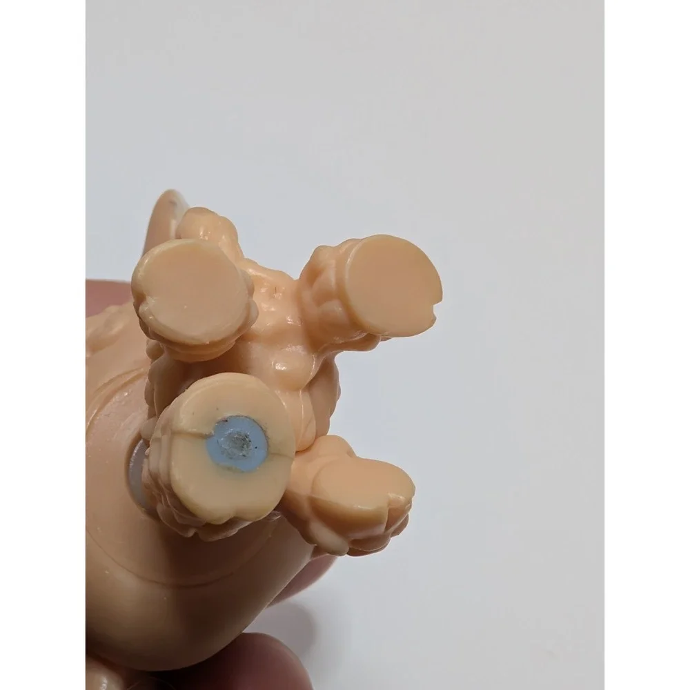 LPS LITTLEST PET SHOP #447 PEACH LAMB BLUE EYES‎ BLUE BOW Authentic